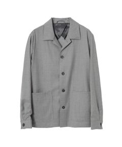 DAKS / ダックス その他アウター | グレーフランネル テーラード オーバーシャツ