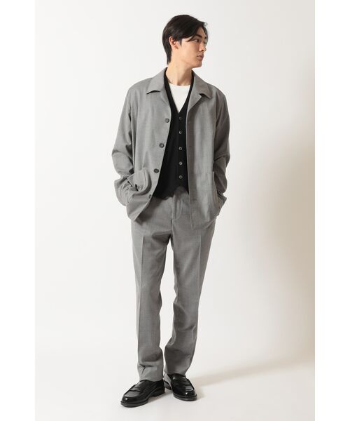 DAKS / ダックス その他アウター | グレーフランネル テーラード オーバーシャツ | 詳細3