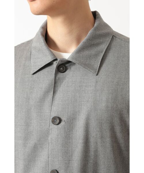 DAKS / ダックス その他アウター | グレーフランネル テーラード オーバーシャツ | 詳細4