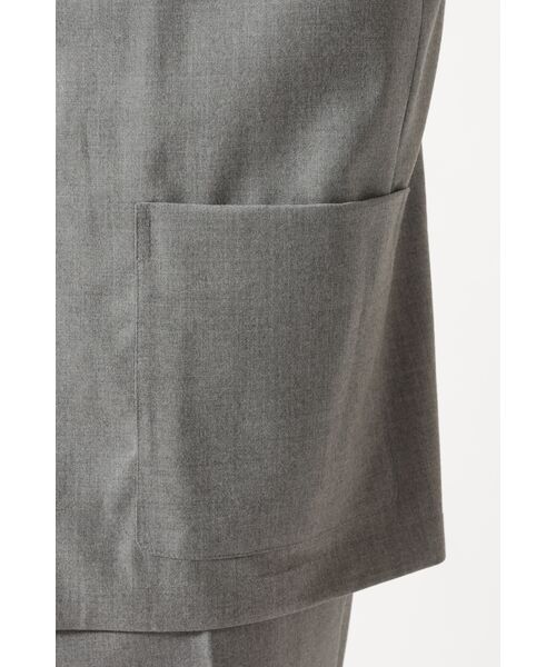 DAKS / ダックス その他アウター | グレーフランネル テーラード オーバーシャツ | 詳細5