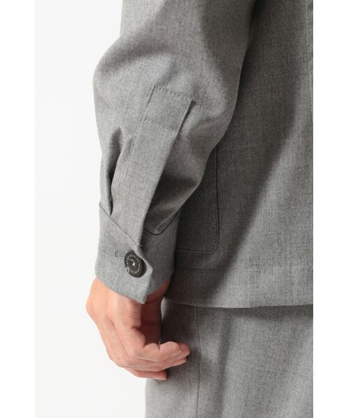 DAKS / ダックス その他アウター | グレーフランネル テーラード オーバーシャツ | 詳細6