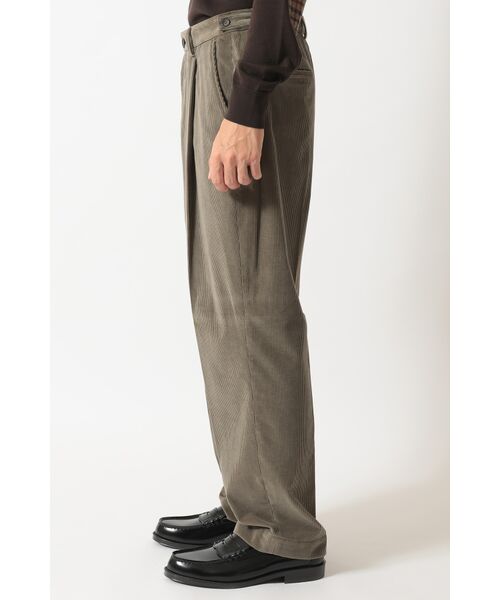 DAKS / ダックス その他パンツ | ソフトコーデュロイ ワイドレッグ ディーププリーツパンツ | 詳細1