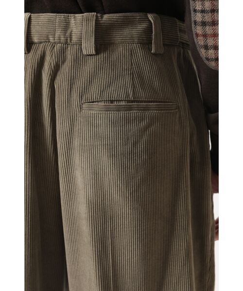 DAKS / ダックス その他パンツ | ソフトコーデュロイ ワイドレッグ ディーププリーツパンツ | 詳細4