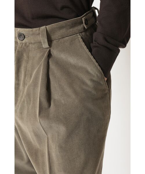DAKS / ダックス その他パンツ | ソフトコーデュロイ ワイドレッグ ディーププリーツパンツ | 詳細5