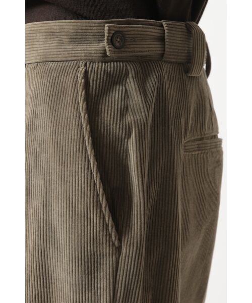 DAKS / ダックス その他パンツ | ソフトコーデュロイ ワイドレッグ ディーププリーツパンツ | 詳細6
