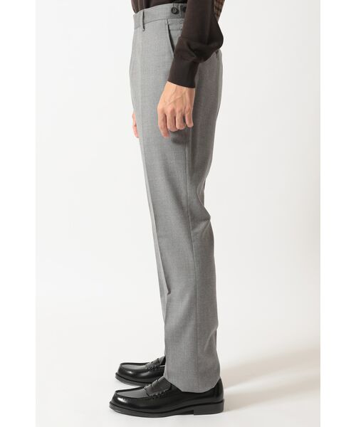 DAKS / ダックス その他パンツ | グレーフランネル クラシックフラットフロントパンツ | 詳細1