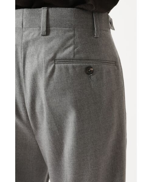 DAKS / ダックス その他パンツ | グレーフランネル クラシックフラットフロントパンツ | 詳細4