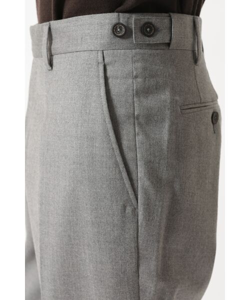 DAKS / ダックス その他パンツ | グレーフランネル クラシックフラットフロントパンツ | 詳細5