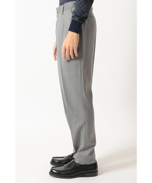 DAKS / ダックス その他パンツ | グレーフランネル 4タックパンツ | 詳細1