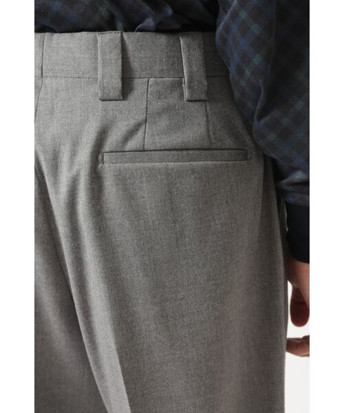 DAKS / ダックス その他パンツ | グレーフランネル 4タックパンツ | 詳細4