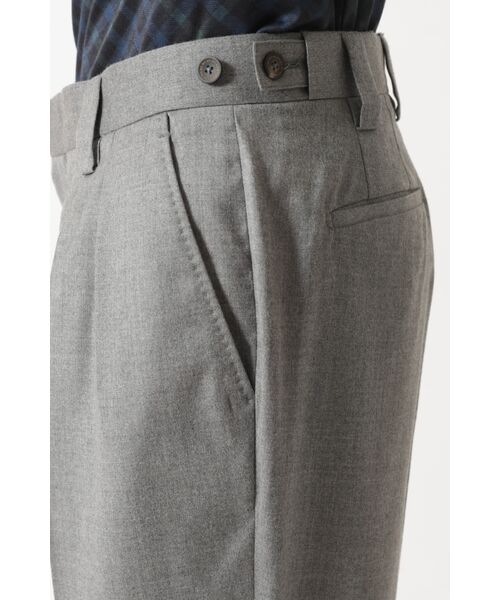 DAKS / ダックス その他パンツ | グレーフランネル 4タックパンツ | 詳細5