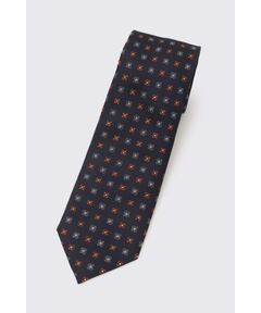 DAKS / ダックス その他 | シルク ネイビー フラワー小紋タイ