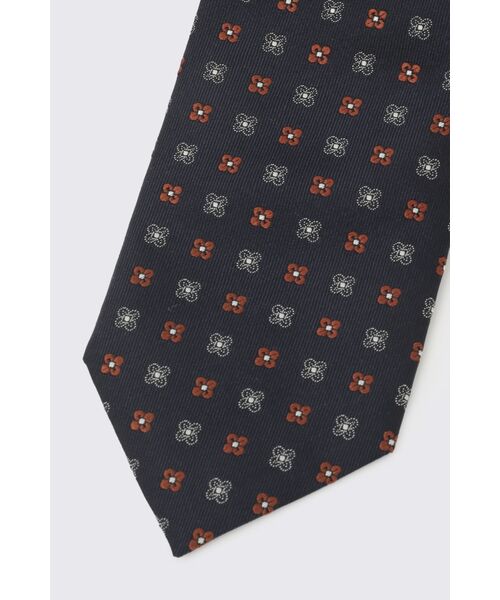 DAKS / ダックス その他 | シルク ネイビー フラワー小紋タイ | 詳細1