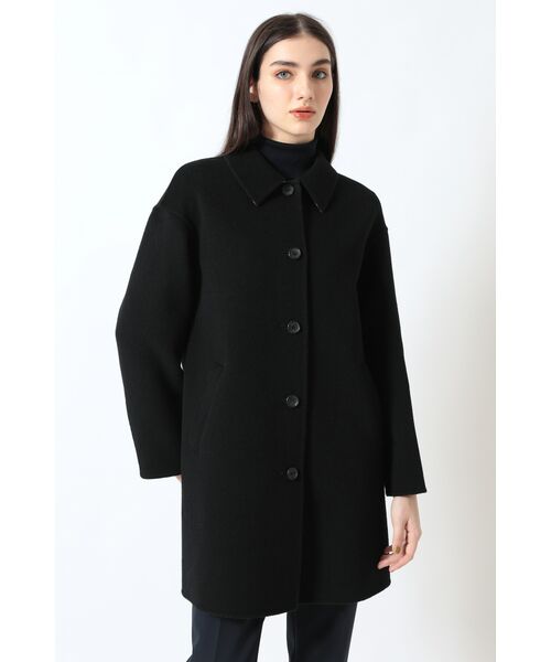 DAKS / ダックス その他アウター | ウール ショートステンカラーコート（ブラック）