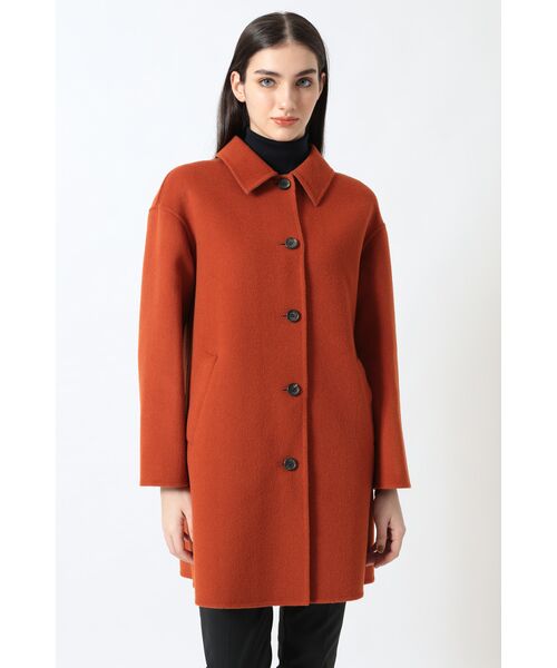 DAKS / ダックス その他アウター | ウール ショートステンカラーコート（オレンジ）