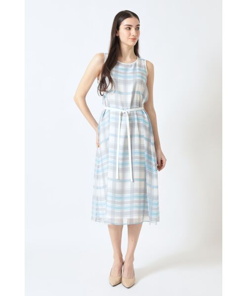 DAKS / ダックス ドレス | 50周年アニバーサリーチェック シフォンワンピース | 詳細3