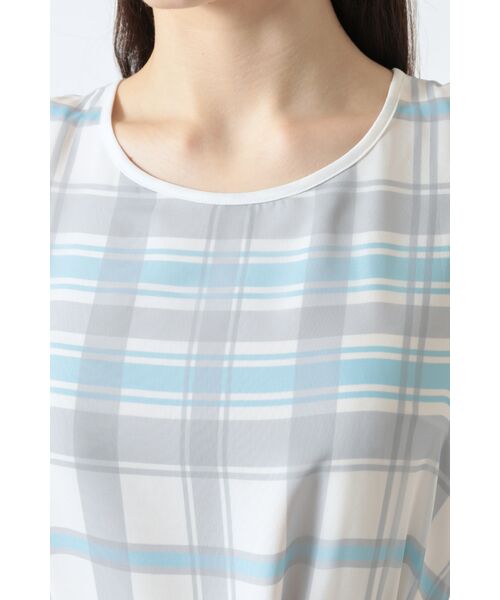 DAKS / ダックス ドレス | 50周年アニバーサリーチェック シフォンワンピース | 詳細4