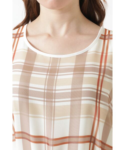 DAKS / ダックス ドレス | 50周年アニバーサリーチェック シフォンワンピース | 詳細9