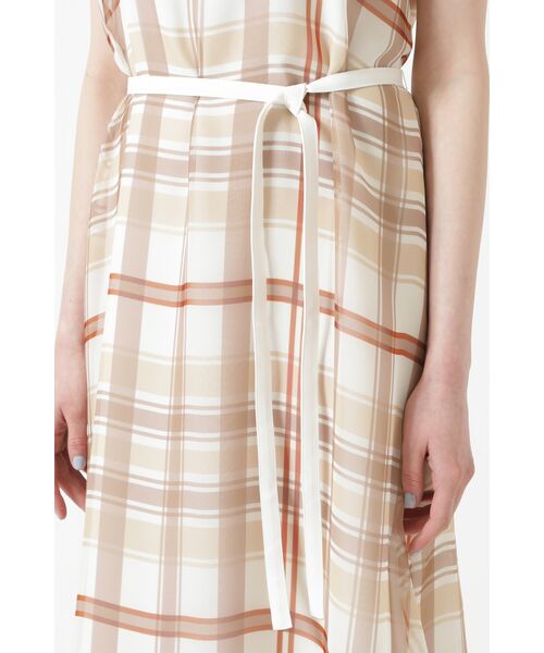DAKS / ダックス ドレス | 50周年アニバーサリーチェック シフォンワンピース | 詳細10