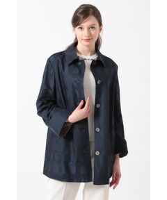 DAKS / ダックス その他アウター | シャドウビッグハウスチェック ジャカードJKコート