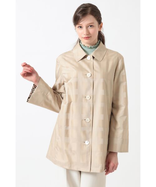 DAKS / ダックス その他アウター | シャドウビッグハウスチェック ジャカードJKコート（ベージュ）