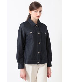 DAKS / ダックス その他アウター | デニム調インレイカルゼ ストレッチブルゾン
