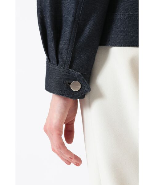 DAKS / ダックス その他アウター | デニム調インレイカルゼ ストレッチブルゾン | 詳細3