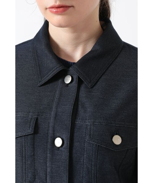 DAKS / ダックス その他アウター | デニム調インレイカルゼ ストレッチブルゾン | 詳細4