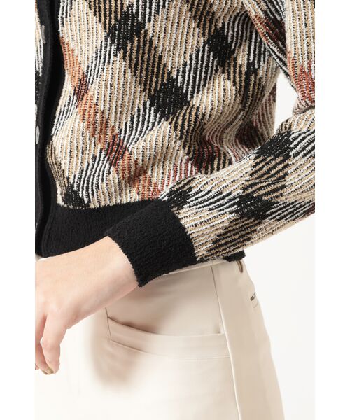 DAKS / ダックス その他トップス | ビッグチェック ジャカード クルーネックカーディガン | 詳細4