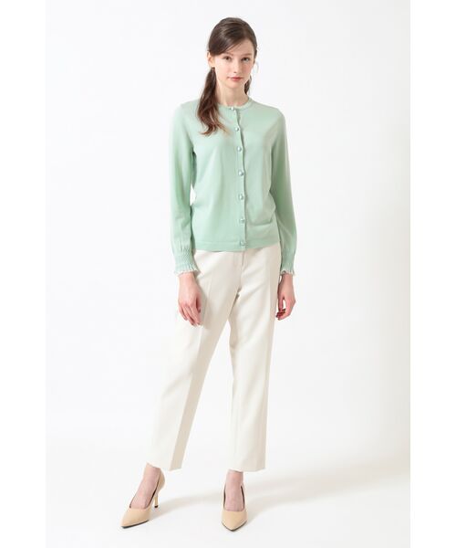 DAKS / ダックス その他トップス | キュプラ混クルーネックカーディガン ミニフリル袖 | 詳細2