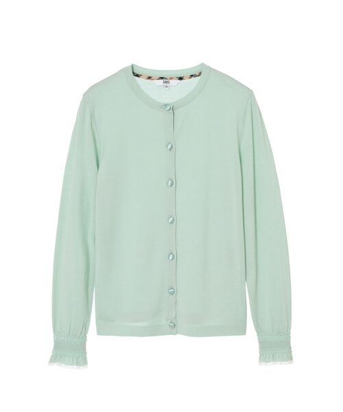 DAKS / ダックス その他トップス | キュプラ混クルーネックカーディガン ミニフリル袖 | 詳細5