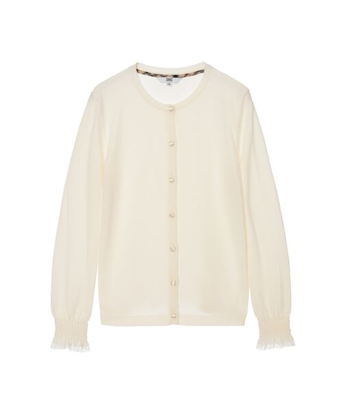 DAKS / ダックス その他トップス | キュプラ混クルーネックカーディガン ミニフリル袖 | 詳細6