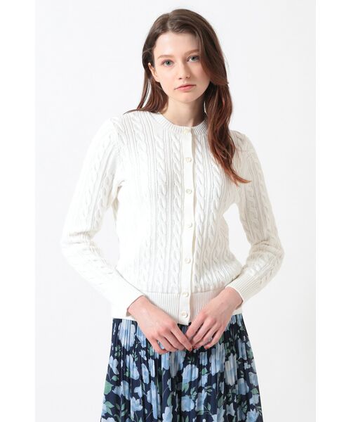 DAKS / ダックス その他トップス | ミックスケーブルニットカーディガン（オフホワイト）