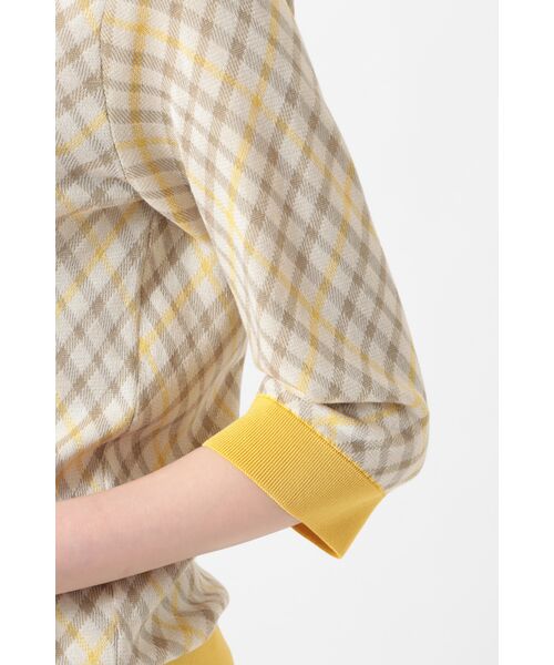 DAKS / ダックス その他トップス | 18G シルケットコットン チェックジャカードカーディガン | 詳細4