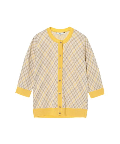 DAKS / ダックス その他トップス | 18G シルケットコットン チェックジャカードカーディガン | 詳細5
