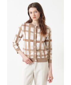 DAKS / ダックス その他トップス | 50th アニバーサリーチェック インターシャカーディガン