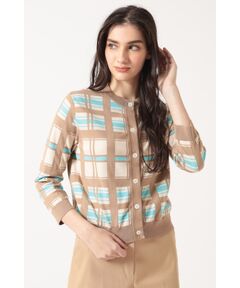 DAKS / ダックス その他トップス | 50th アニバーサリーチェック インターシャカーディガン