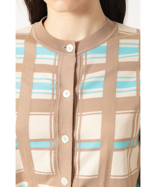 DAKS / ダックス その他トップス | 50th アニバーサリーチェック インターシャカーディガン | 詳細3