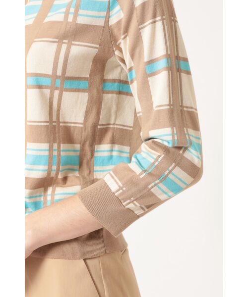 DAKS / ダックス その他トップス | 50th アニバーサリーチェック インターシャカーディガン | 詳細4