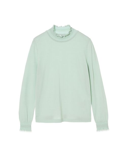 DAKS / ダックス その他トップス | キュプラ混ハイネックプルオーバー ミニフリル | 詳細5