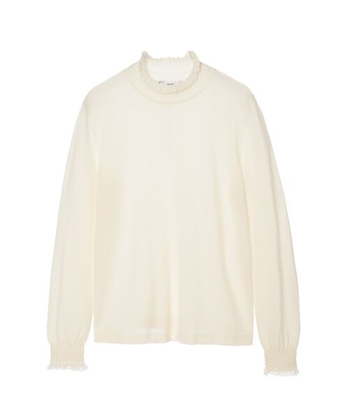 DAKS / ダックス その他トップス | キュプラ混ハイネックプルオーバー ミニフリル | 詳細6