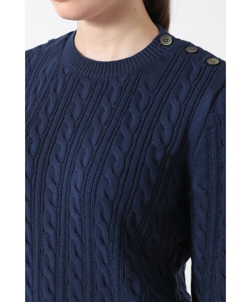 DAKS / ダックス その他トップス | ミックスケーブル ニットプルオーバー（無撚コットン） | 詳細3
