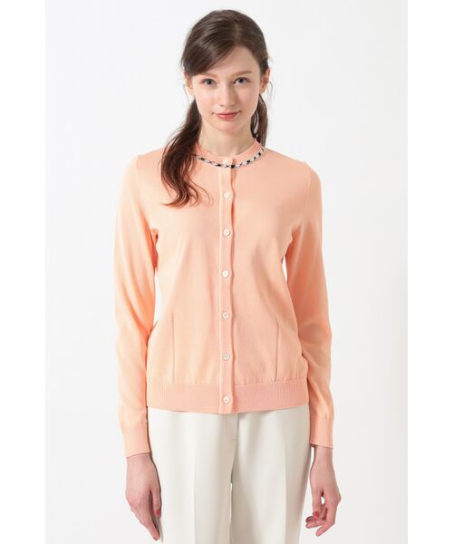 DAKS / ダックス その他トップス | 綿ポリエステル ハウスチェックジャカード カーディガン（キャニオンサンセット）