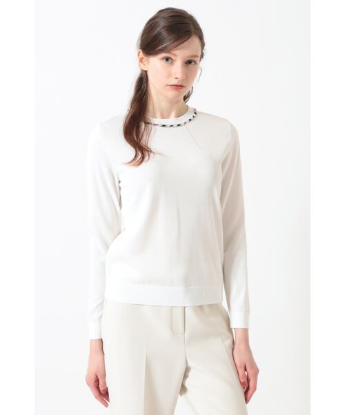 DAKS / ダックス その他トップス | 綿ポリエステル ハウスチェックジャカード プルオーバー（オフホワイト）