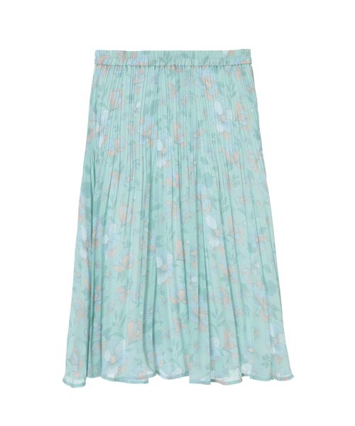 DAKS / ダックス ロング・マキシ丈スカート | フローラルプリント Aライン プリーツスカート | 詳細4