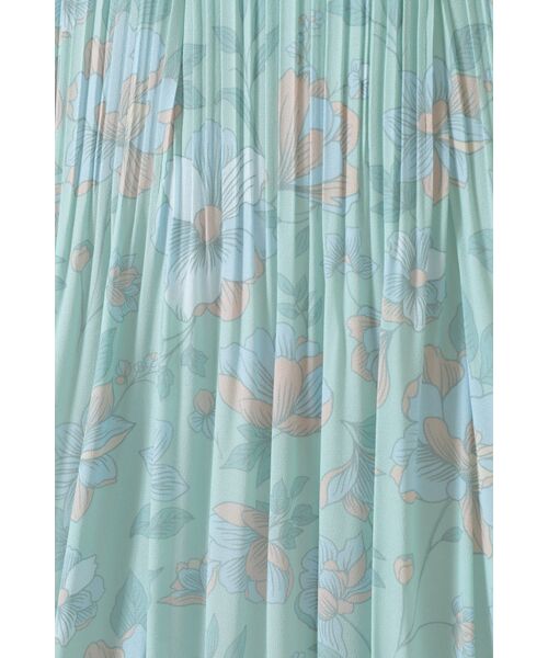 DAKS / ダックス ロング・マキシ丈スカート | フローラルプリント Aライン プリーツスカート | 詳細8