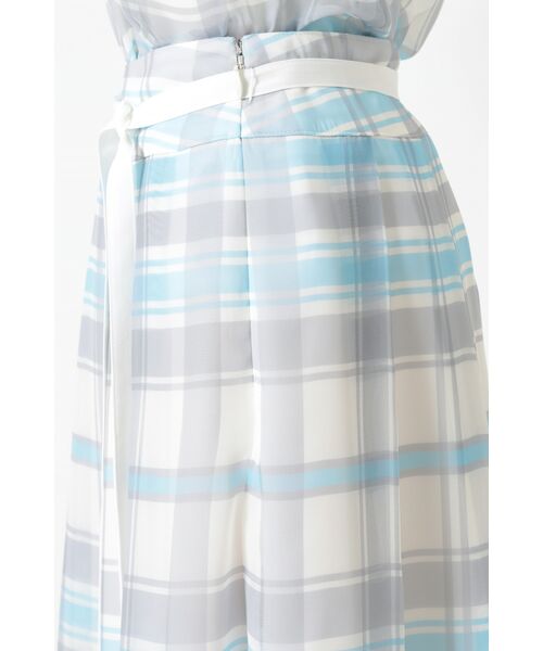 DAKS / ダックス ロング・マキシ丈スカート | 50th アニバーサリーチェック シフォン レイヤードスカート | 詳細3
