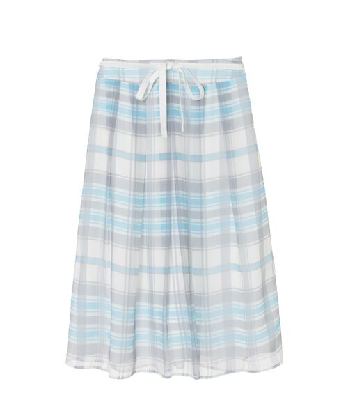 DAKS / ダックス ロング・マキシ丈スカート | 50th アニバーサリーチェック シフォン レイヤードスカート | 詳細4