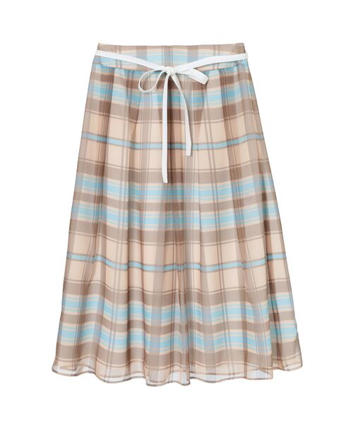 DAKS / ダックス ロング・マキシ丈スカート | 50th アニバーサリーチェック シフォン レイヤードスカート | 詳細5