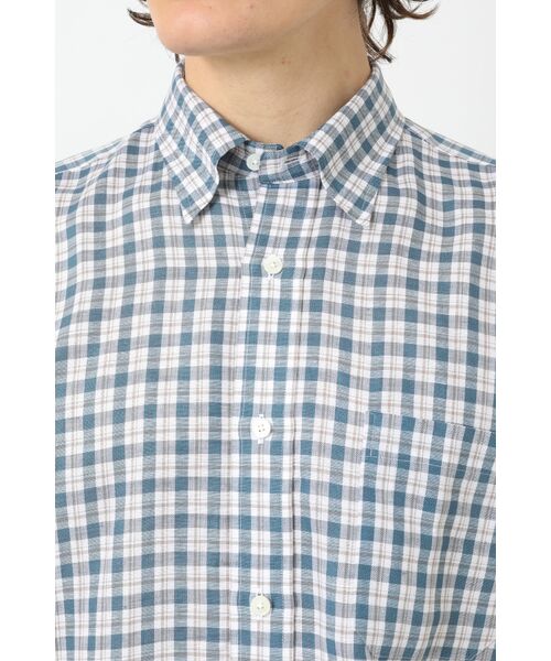 DAKS / ダックス シャツ・ブラウス | コットンリネン・リゾートチェックシャツ | 詳細4